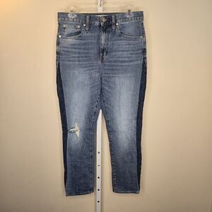 Madewell The High-Rise Slim Boyjean in Raebrook Wash Eco Edition Size 28